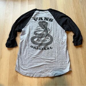 Vans Cobra Baseball Tee. Size M